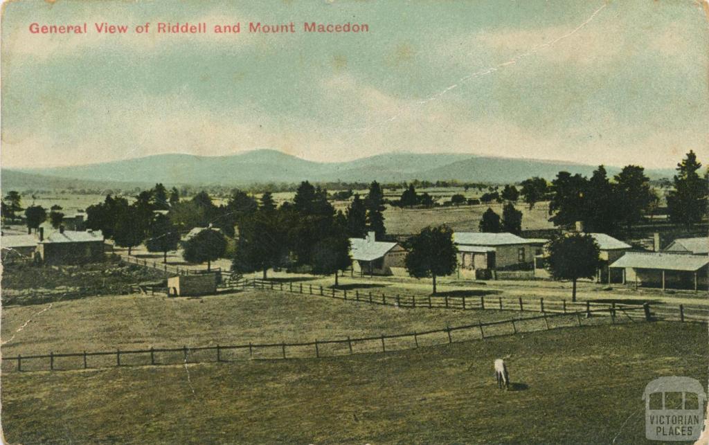 General view of Riddell and Mount Macedon