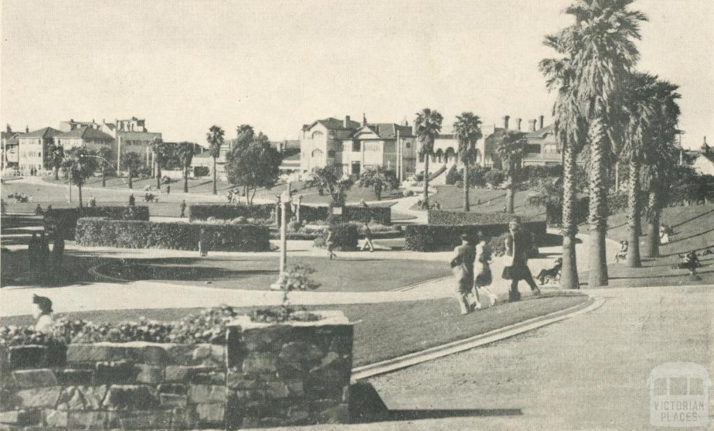 View in gardens, St Kilda