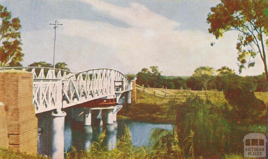 Swing Bridge, Latrobe River, Sale, 1956