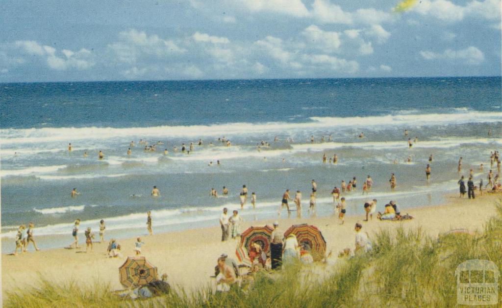 Overlooking the beach, Seaspray, 1975