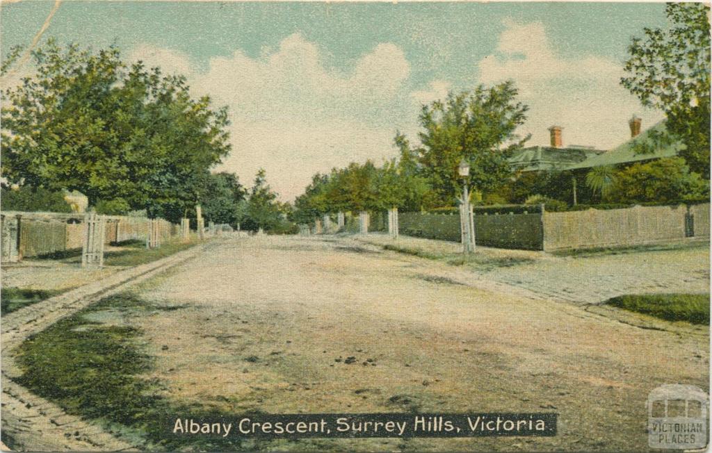 Albany Crescent, Surrey Hills, 1908