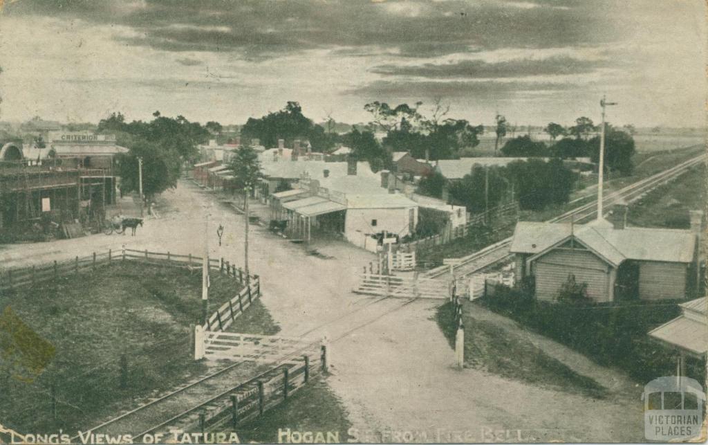 Hogan Street from Fire Bell, Tatura, 1906