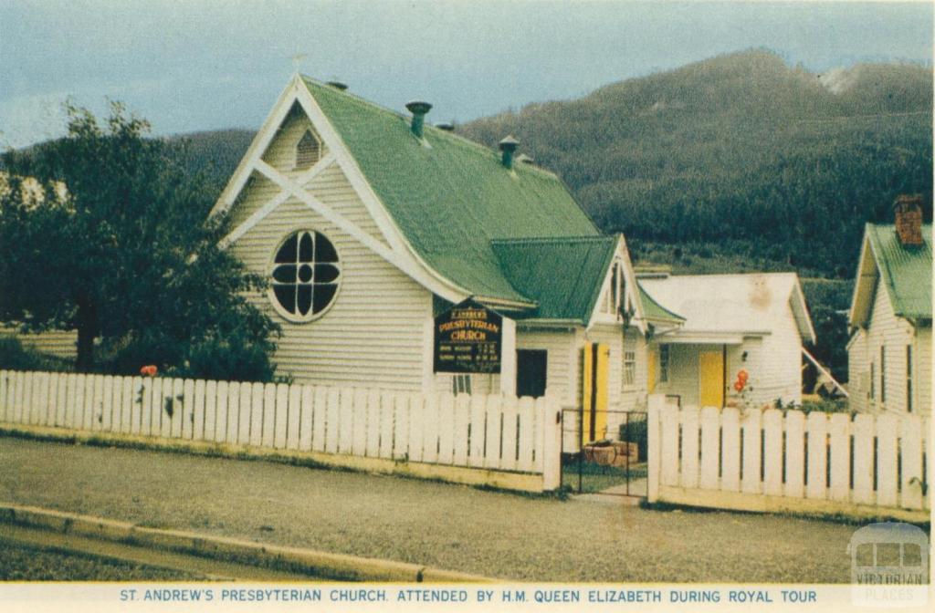 St Andrew's Presbyterian Church, attended by HM Queen Elizabeth during Royal Tour, Warburton