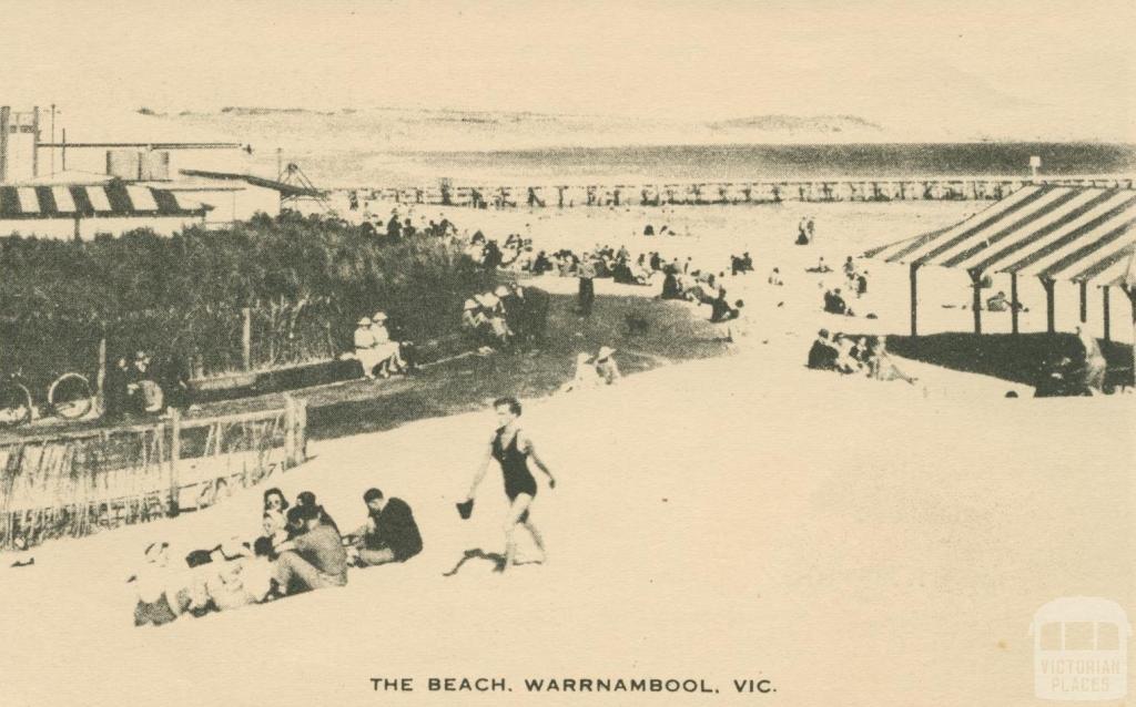 The Beach, Warrnambool, 1945