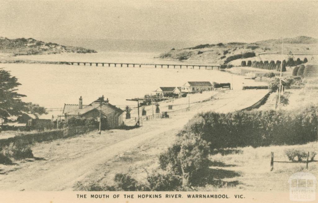 The Mouth of the Hopkins River, Warrnambool, 1945