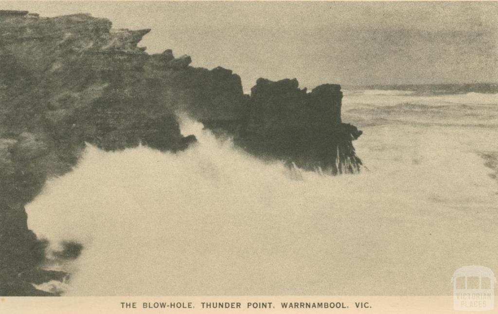 The Blow-Hole, Thunder Point, Warrnambool, 1945