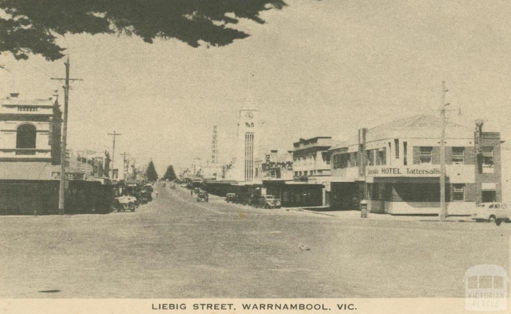 Liebig Street, Warrnambool, 1945