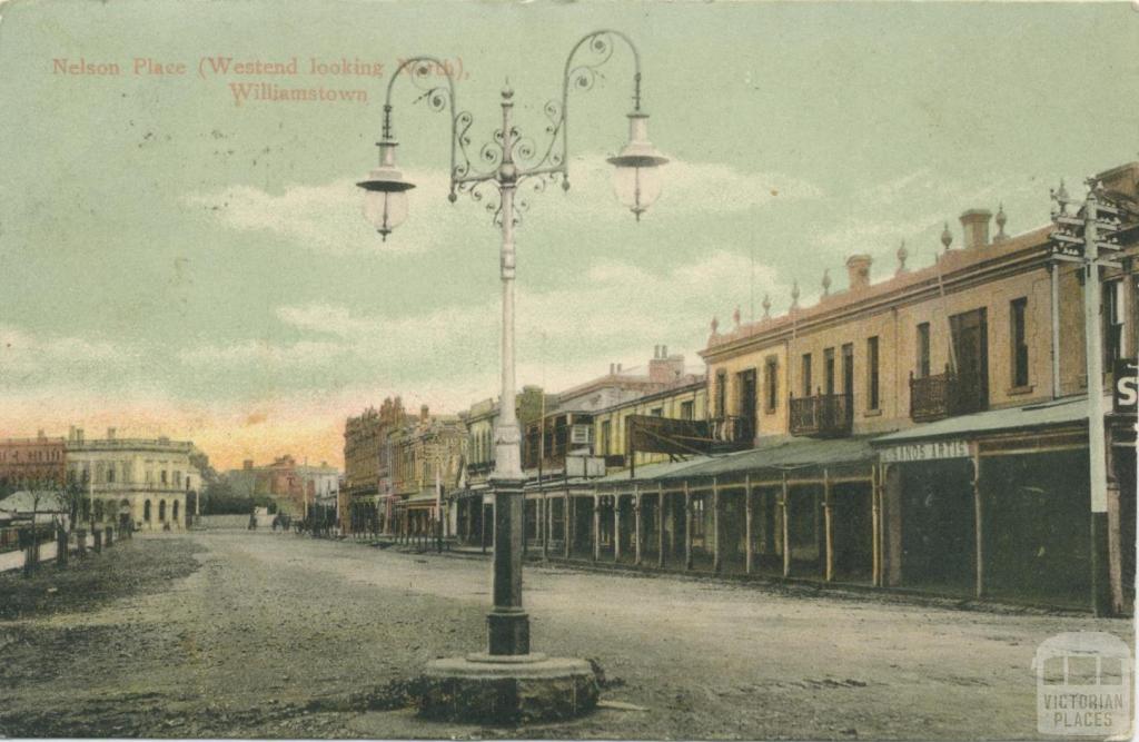 Nelson Place, (Westend looking North), Williamstown, 1905