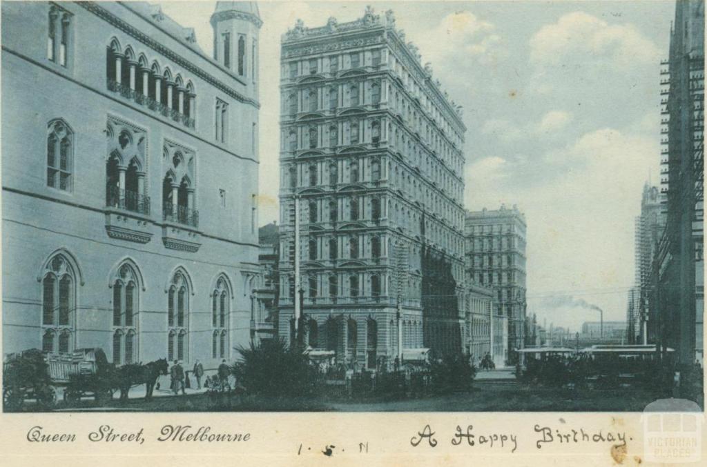 Queens Street, Melbourne, 1911