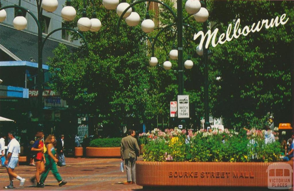 Bourke Street Mall, Melbourne, 1995