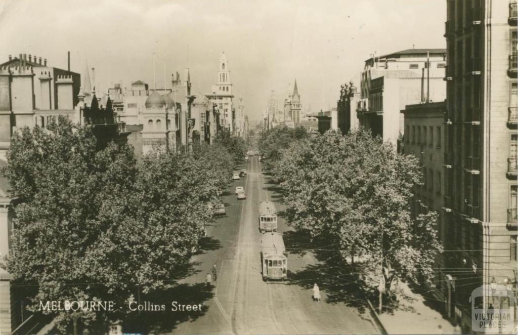 Collins Street, Melbourne, 1960