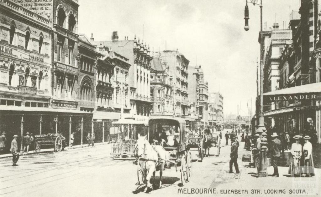 Elizabeth Street looking south, Melbourne