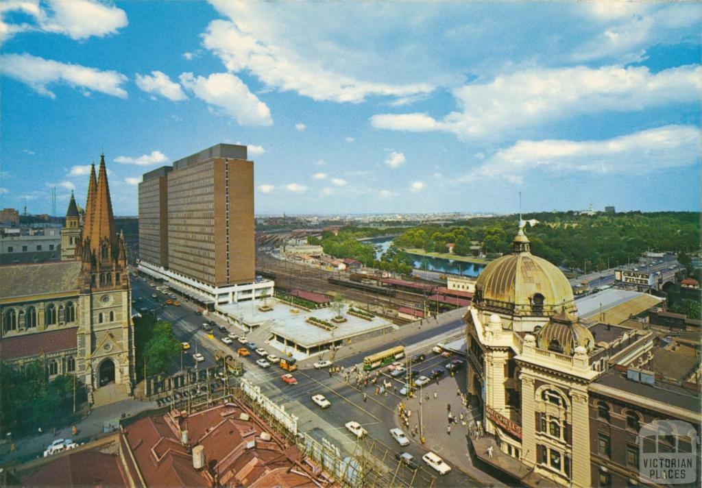 Panoramic view, Flinders Street, Melbourne