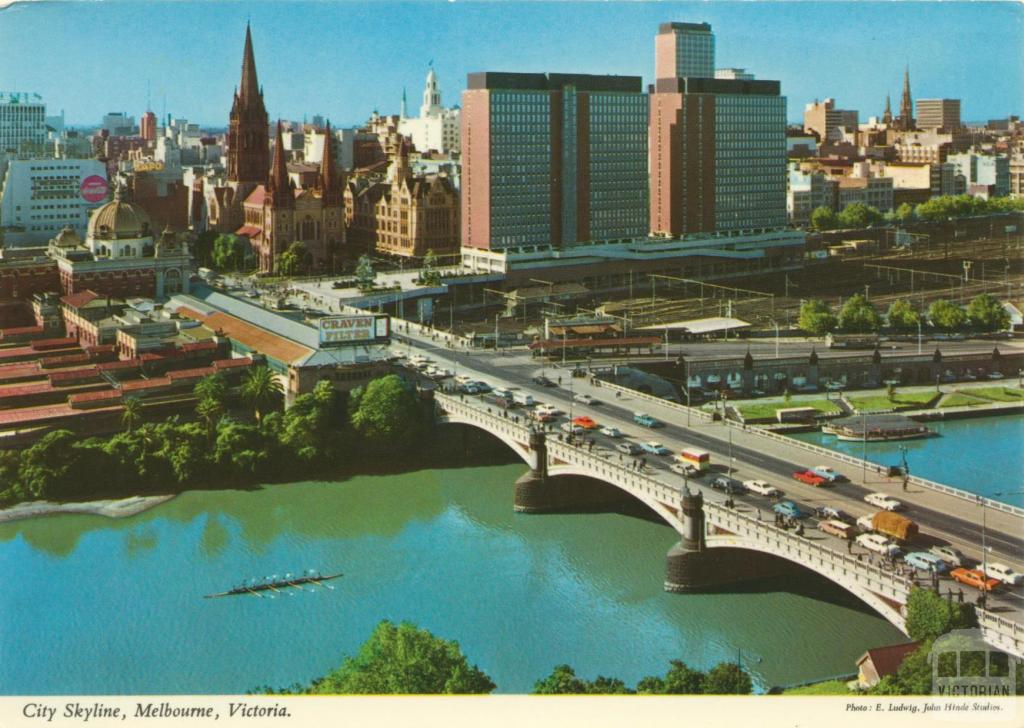 The Prince's Bridge Melbourne, 1975