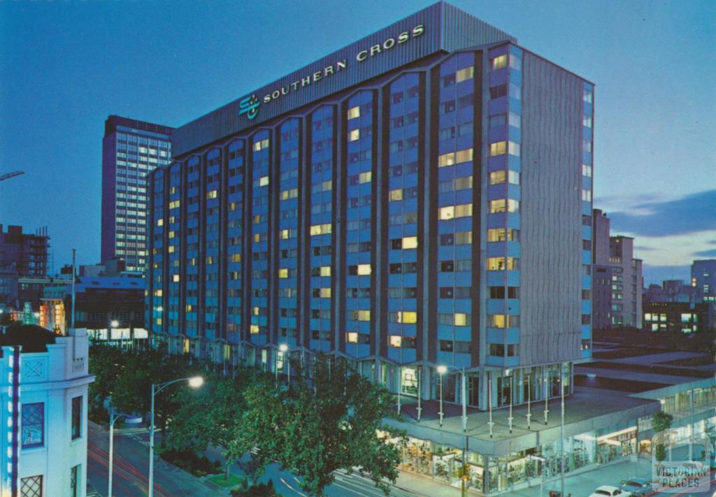 Southern Cross Hotel at night, Melbourne
