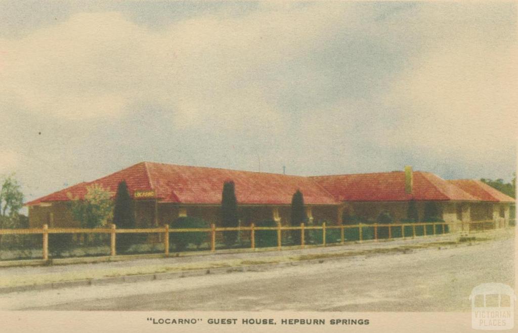 Locarno Guest House, Hepburn Springs, 1948