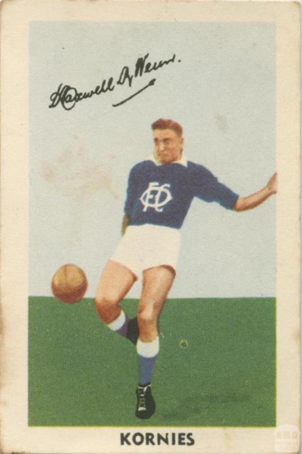 Maxwell Wenn, Oakleigh Football Club, Kornies Card