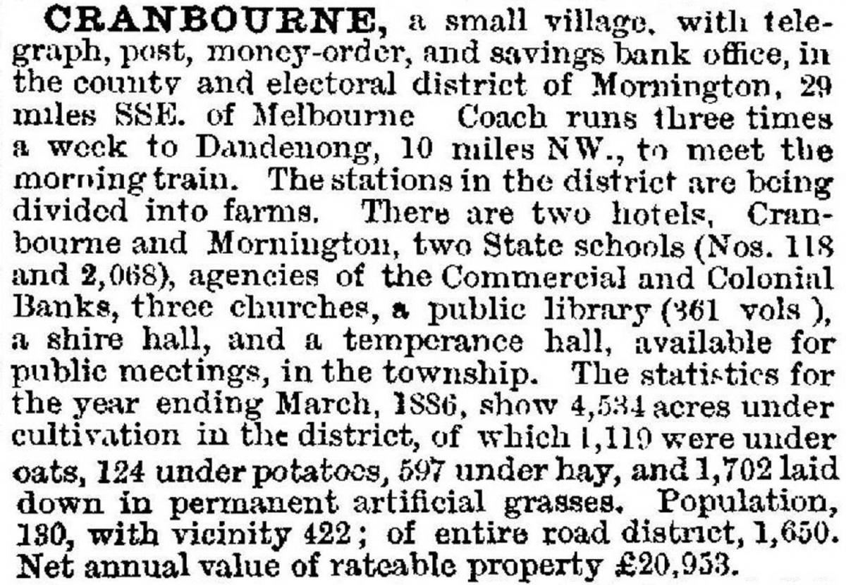 Cranbourne | Victorian Places